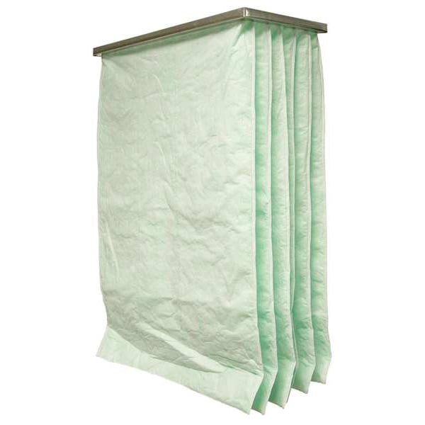 Air Handler Fiberglass Pocket Air Filter, 24x12x22", MERV 11 5W446 Zoro