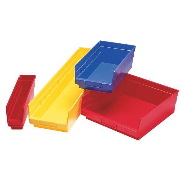 Akro-Mils Plastic Bin Divider, Black, 3 5/8 in L, 2 7/8 in H, 24