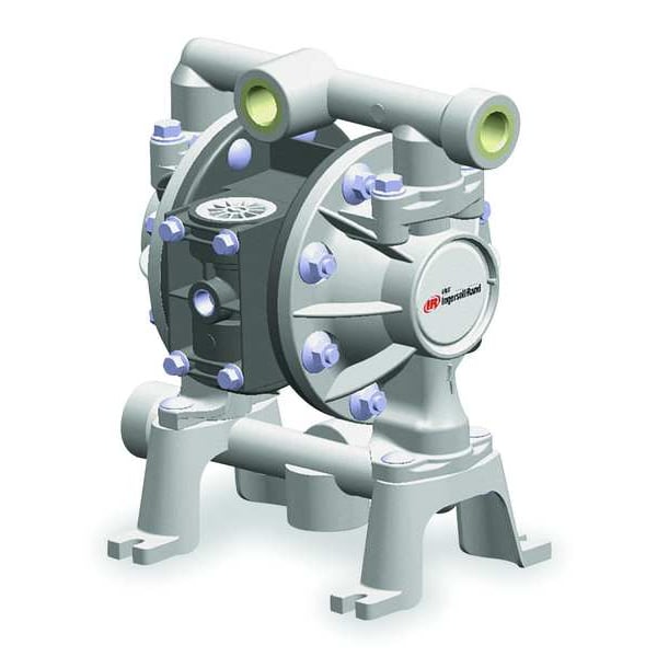 Aro Double Diaphragm Pump, Polypropylene, Air Operated, Santoprene, 10.6 gpm GPM 150 Degrees F PD03P-ARS-PAA - main