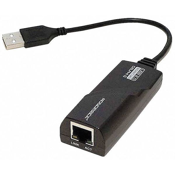 Zoro Select USB Converter, 2.0-RJ45, Windows/Mac, Black 5345