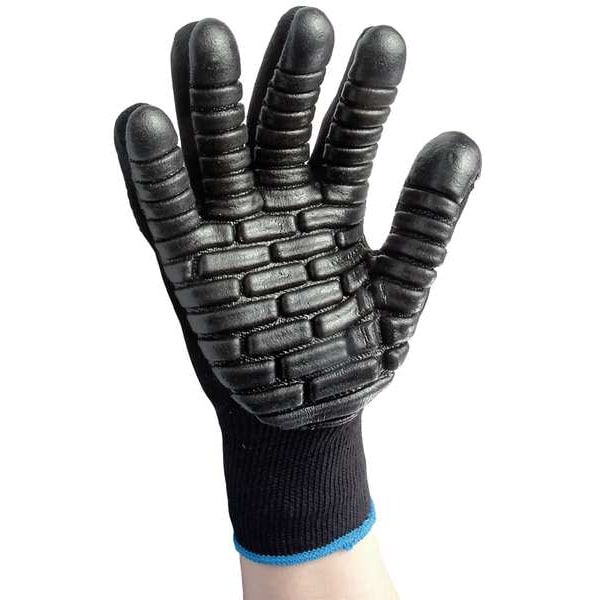 Impacto Anti-Vibration Gloves, L, Black, PR 4732 | Zoro