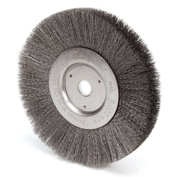 Weiler Crimped Wire Wheel Wire Brush, Arbor 93119 Zoro