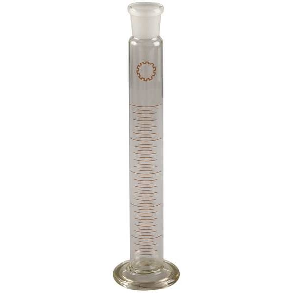 Lab Safety Supply Graduated Cylinder, 250mL, Glass, Clear, PK6 5YHZ0
