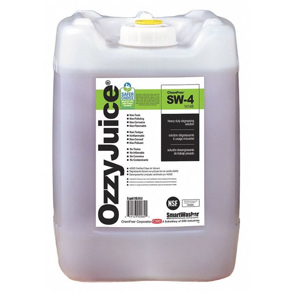 Smartwasher Cleaning Solution, Industrial Grade, 5 Gal 14148