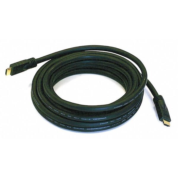 Zoro Select HDMI Cable, Std Speed, Black, 20ft, 24AWG 3962