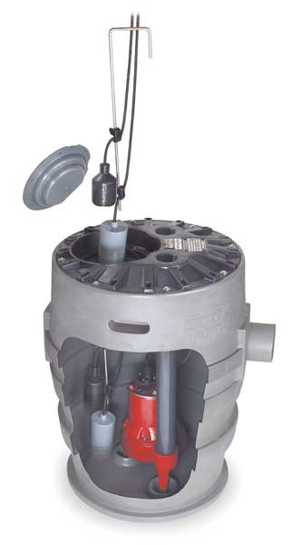 Liberty Pumps 21" x 30" 4/10 HP 41.0 gal. Simplex Sewage System 115V P372LE41/A2