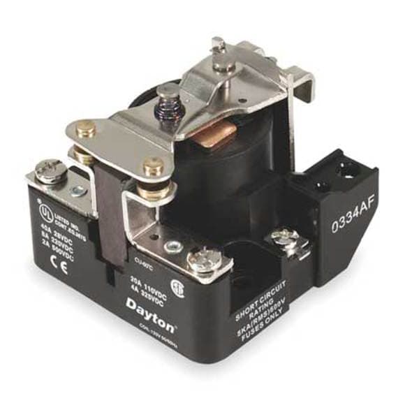 Dayton Open Power Relay, 4 Pin, 120VAC, SPSTNO 5Z536 Zoro