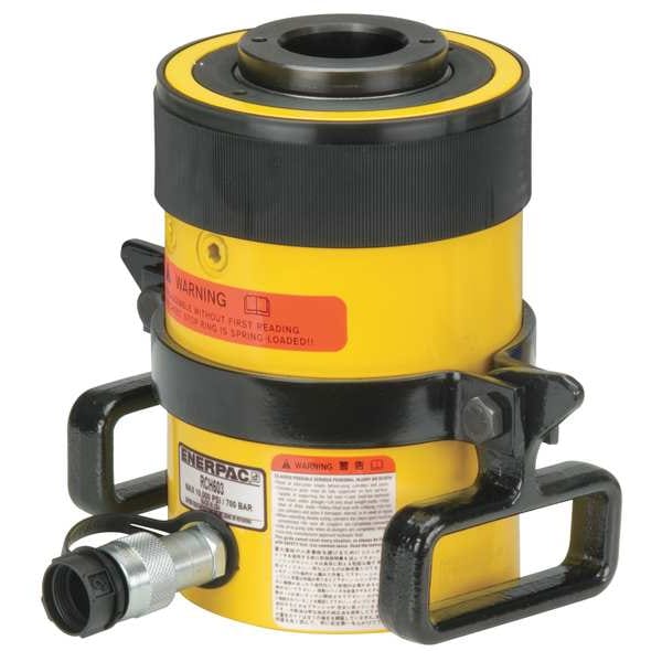 Enerpac RCH606, 63.6 ton Capacity, 6.00 in Stroke, Single-Acting, Hollow Plunger Hydraulic Cylinder RCH606