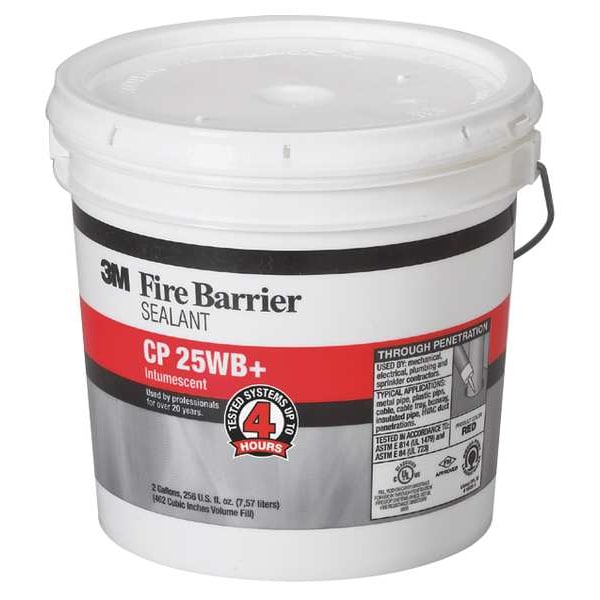 3M Fire Barrier Sealant, 2 gal., RedBrown CP25WB+2GAL Zoro