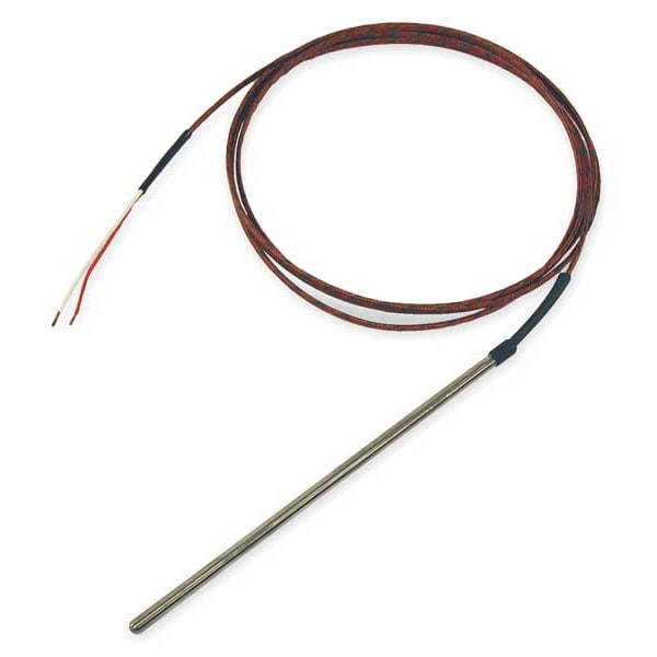 Tempco Thermocouple Probe, Type J, Length 6 In TTW00065 Zoro