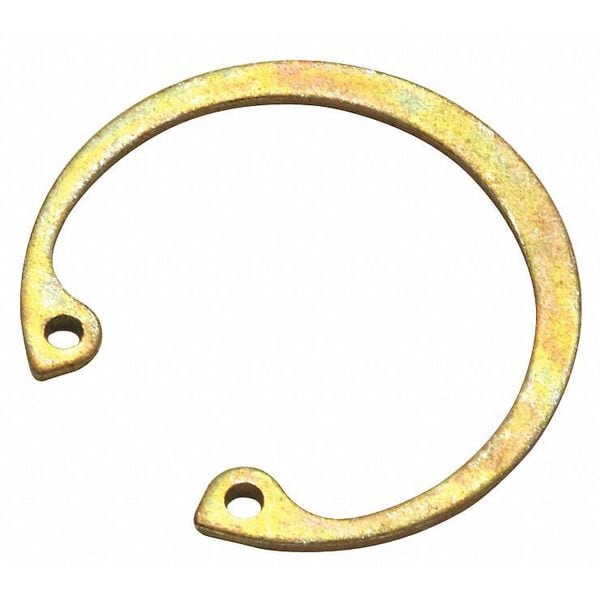 Rotor Clip Internal Retaining Ring, Steel, Zinc Yellow Finish, 9