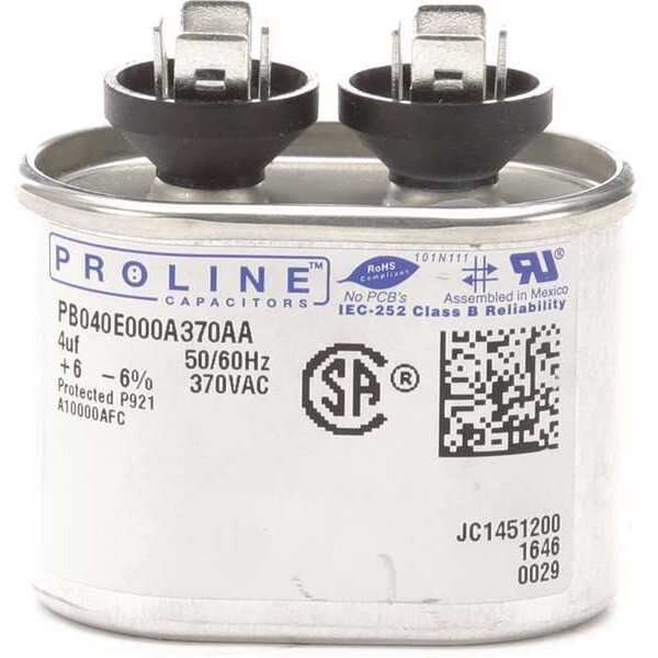 Pro-Line Motor Run Capacitor, 4 MFD, 2-1/16 In. H PB040E000A370AAGR-WWG
