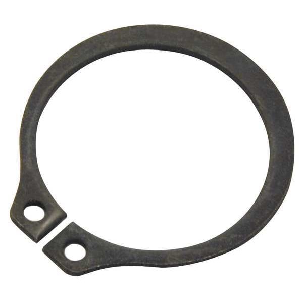 Zoro Select External Standard Retaining Ring, Carbon Steel Black Phosphate Finish, 1 7/16 in Shaft Dia, 25 PK SH-143ST PA