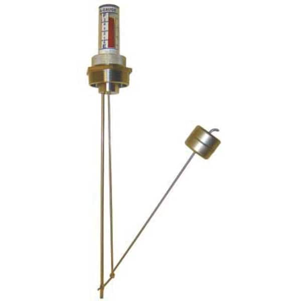 At-A-Glance Barrel Level Gauge, 55 Gal, 2" NPT, ALLSS B-55-2-ALLSS