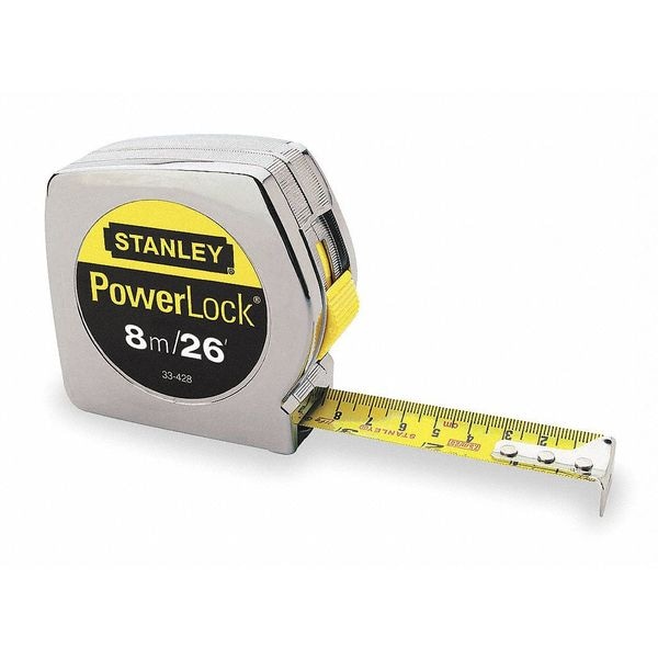 Stanley 8 m Tape Measure, 1 in Blade 33-428