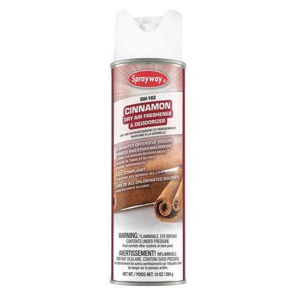 Sprayway Dry Air Deodorizer, Cinnamon, 10 oz. SW162 Zoro