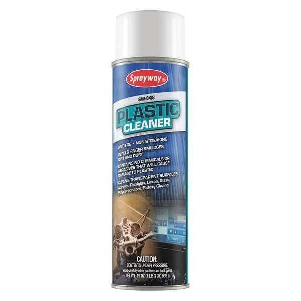 Sprayway Plastic Cleaner, 20oz., PK12 SW848 Zoro
