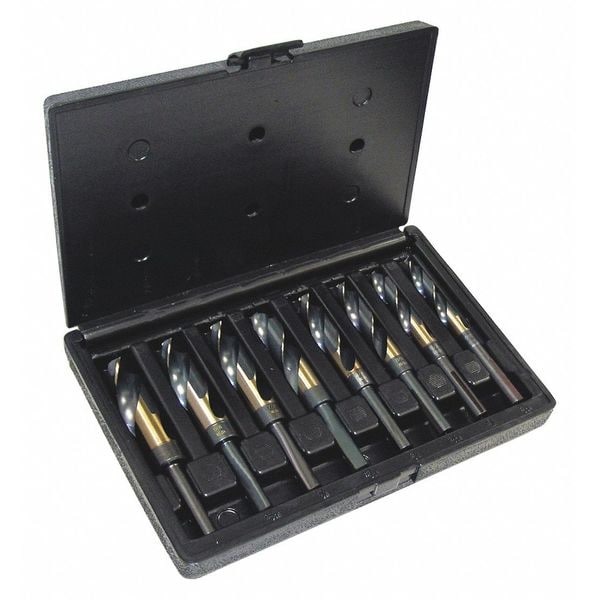 CleLine 8PC 1/2 Reduced Shank Silver & Deming Drill Set CleLine 1877