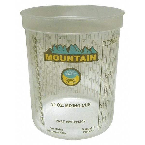 Mountain Mixing Cup, 1 qt, Disposable, 100 PK 4202 | Zoro