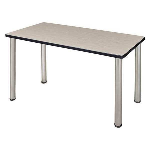 Kee Regency Kee 48 x 24 in. Training Seminar Table- Maple Top, Chrome Legs MT4824PLBPCM