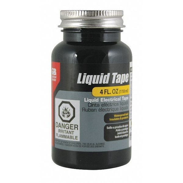 Gardner Bender Liquid Electrical Tape, Black LTB400 Zoro