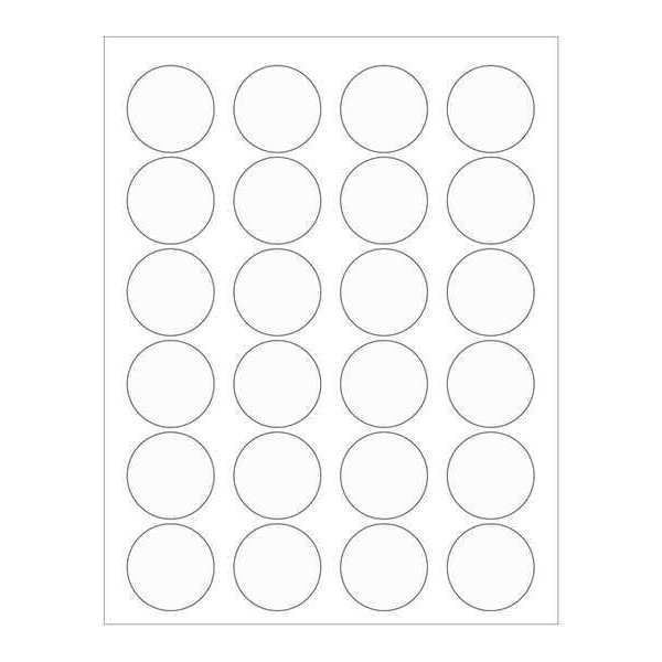 Tape Logic Tape Logic® Circle Laser Labels, 1 5/8", Clear, 2400/Case