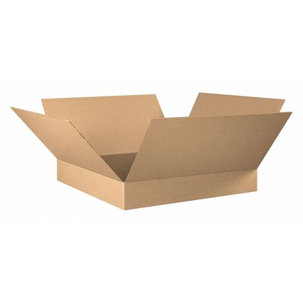 Box Usa 30306 157.99 Flat Corrugated Boxes, 30"x30"x6", Kraft, PK15