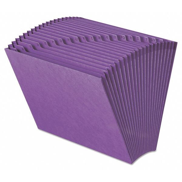 Smead 70721 16.51 Expanding Folder AZ, 21 Pockets, Letter, Purple