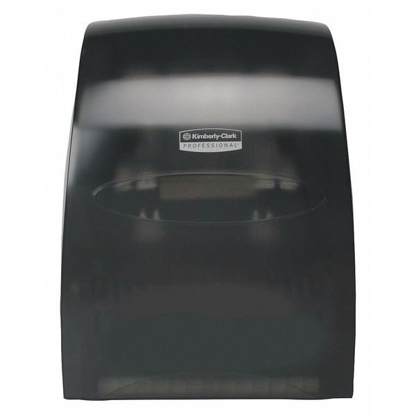 Kimberly-Clark Professional Sanitouch Manual Hard Roll Towel Dispenser, Black, for 1.5" Core, 12.63" x 16.13" x 10.2", Qty 1 09990