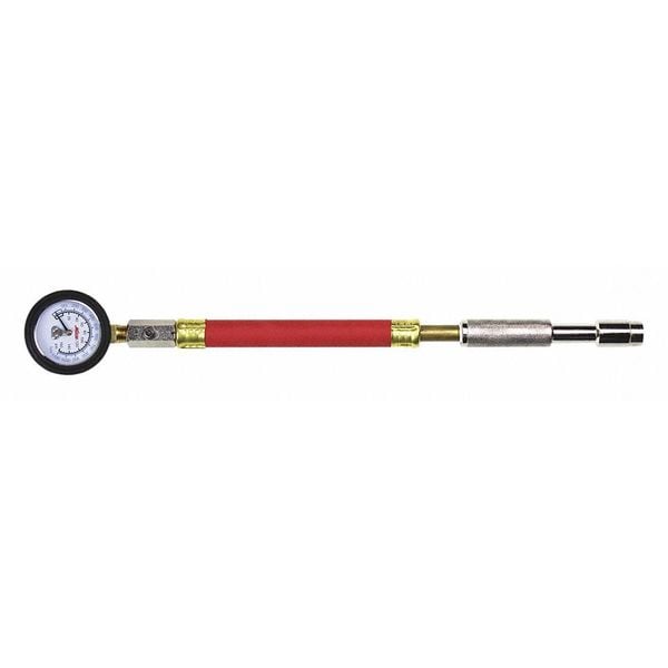 Milton Large Bore Dial Pressure Gauge, Brass 956 Zoro
