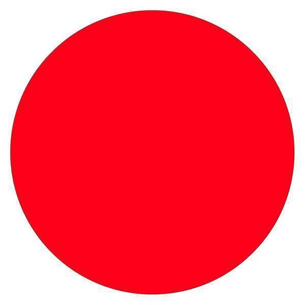 Tape Logic Tape Logic® Inventory Circle Labels, 2", Fluorescent Red