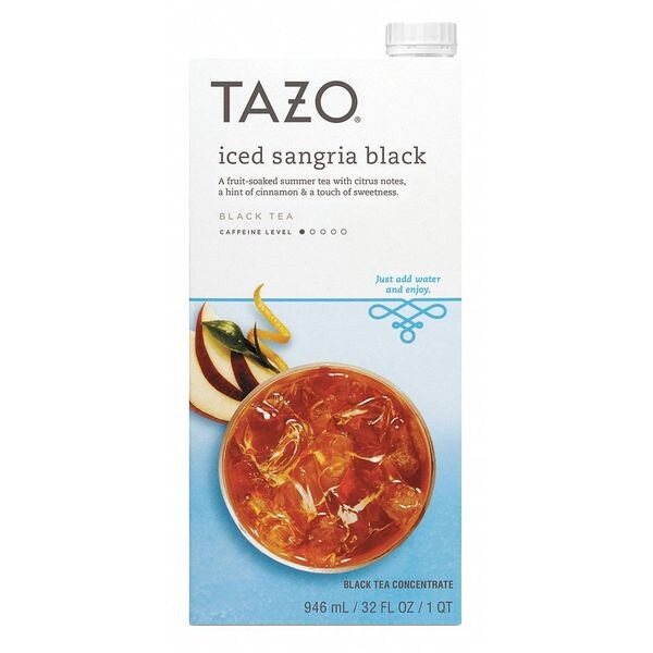 Tazo Iced Tea Concentrate, Black, 32oz., PK6 011041595 Zoro