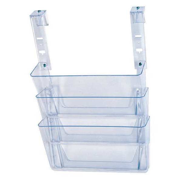 Deflecto Wall File, 3 Pocket, Clear, PK3 73501RT | Zoro