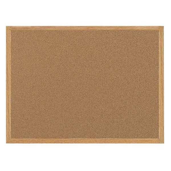 Mastervision Cork Bulletin Board, 24x36", Oak MC070014231 Zoro