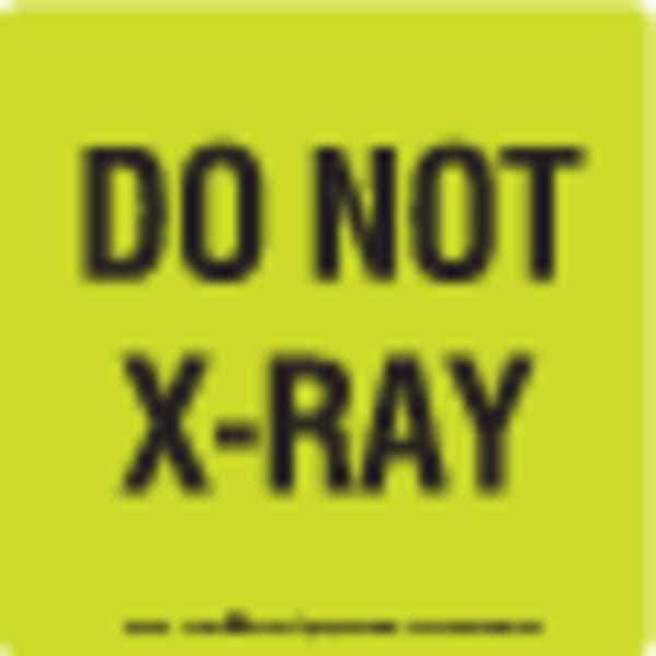 Labelmaster Shipping Label, Do Not XRay, 4"x4", Pk500 BLT29 Zoro