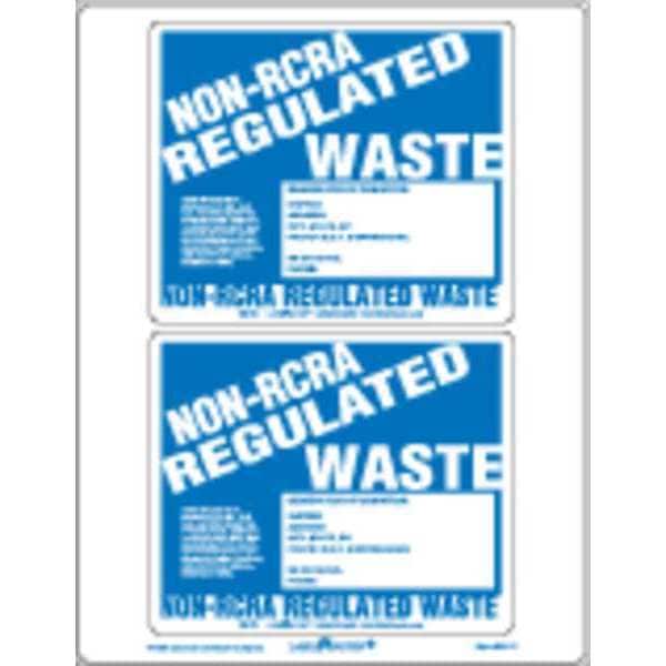 Labelmaster Lasr NonRCRA Regulated Waste Label, Pk25 BWLZ7 Zoro