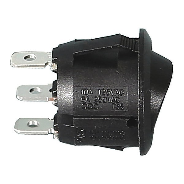 Buyers Products On/Off/On Mini Round Rocker Switch Black 6391103 | Zoro