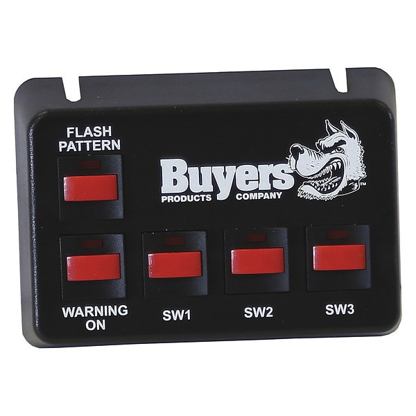 Buyers Products Black Pre-Wired Switch Panel 4-On/Off 1-Momentary ...