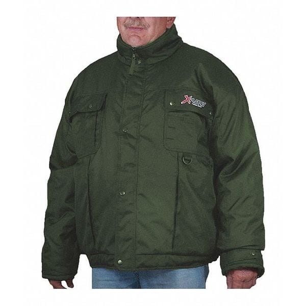 Polar Plus Insulated Heavy Duty Jacket, Green, 2XL 34020G2XL Zoro