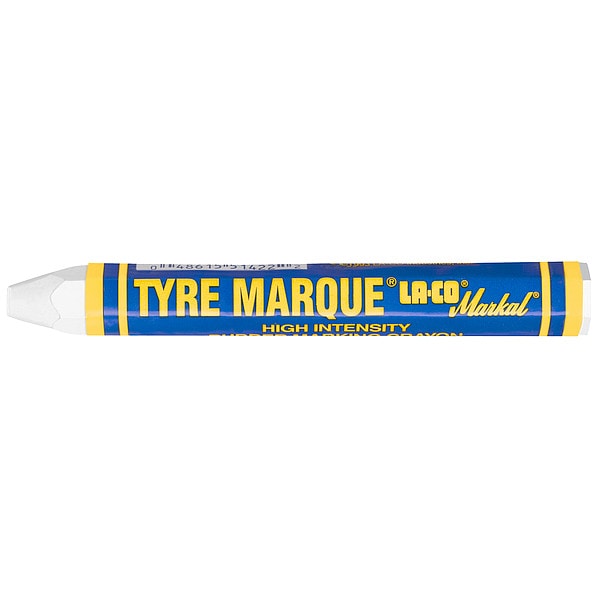 Markal Wax Tire Marker 1/2"W x 4-5/8"L, White 51420
