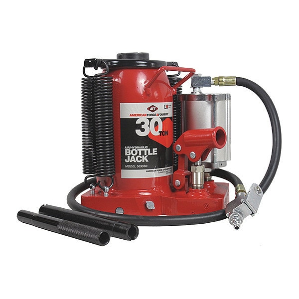 American & Foundry Super Duty Air/Hyd Bottle Jack, 30 tons 5630SD