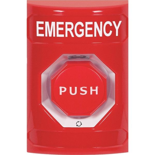 Safety Technology International Emergency Push Button, Red Button, SPDT