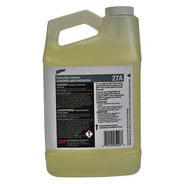 Scotchgard 27A 19.73 Carpet Extraction Cleaner, Clear, 0.5 gal.