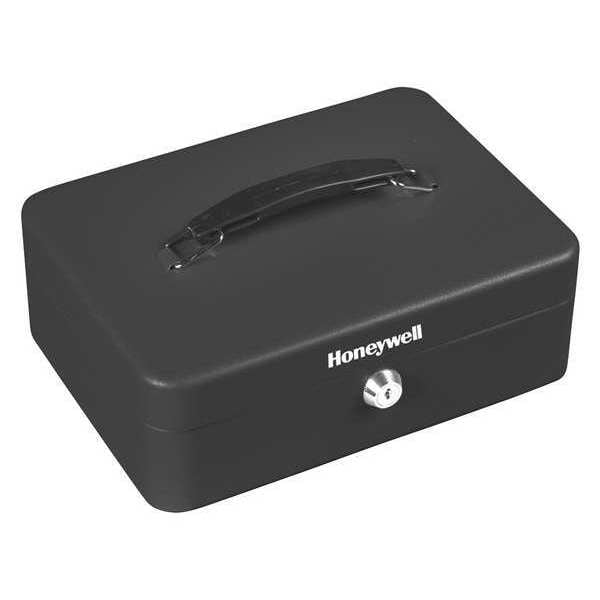 Honeywell Cash Depository Safe, 0.14 cu ft, 2.6 lb, Black, Steel, 2.78