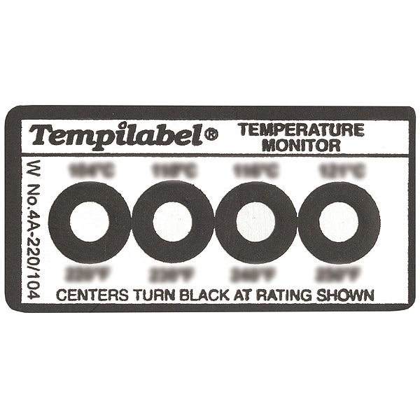 Tempil NonReversible Temp Indicator, Strip, PK10 26703 Zoro