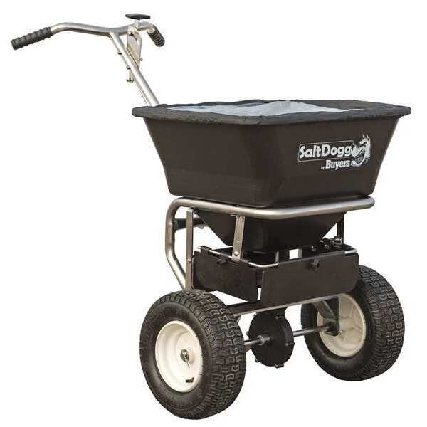 Saltdogg Walk Behind Salt Spreader, Stainless Stl WB201G Zoro