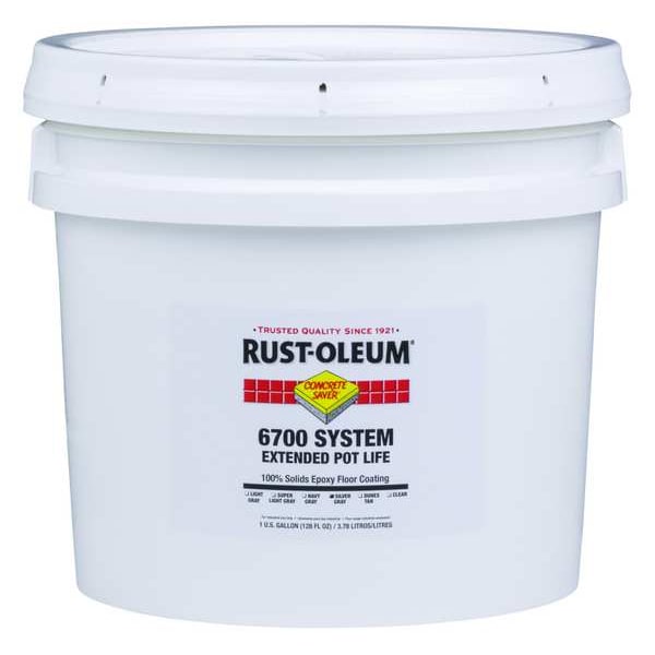 RustOleum Floor Coating, Epoxy, Silver Gray, 1 gal. 301675 Zoro