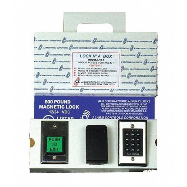 Alarm Controls Access Control System Kit, Silver/Black LNB-6