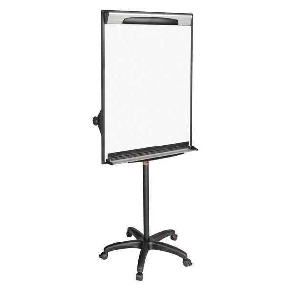 Mastervision EA48062119 198.21 78"x30" Steel Dry Erase Board, Black Frame