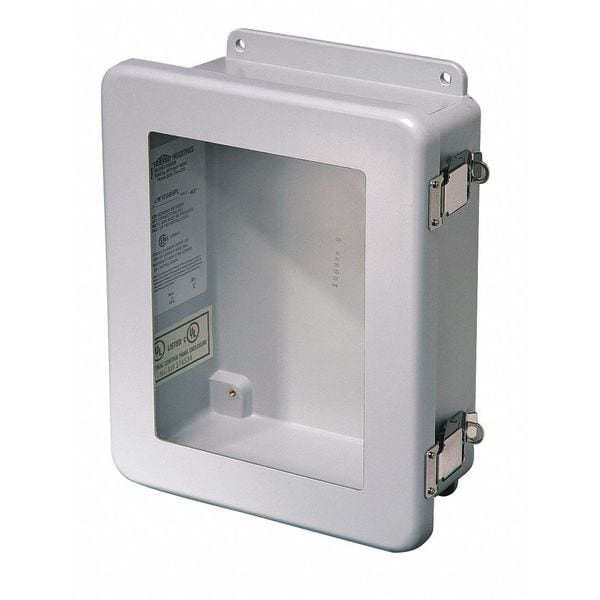 Wiegmann Fiberglass Enclosure, 12 in H, 10 in W, 5 in D, NEAM 4X, 6P